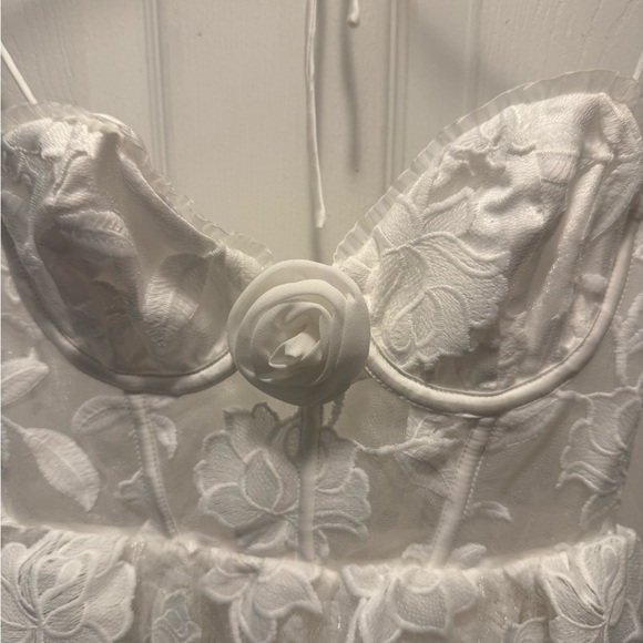 For Love And Lemons White Lace Wedding Dress - Picture 6 of 8